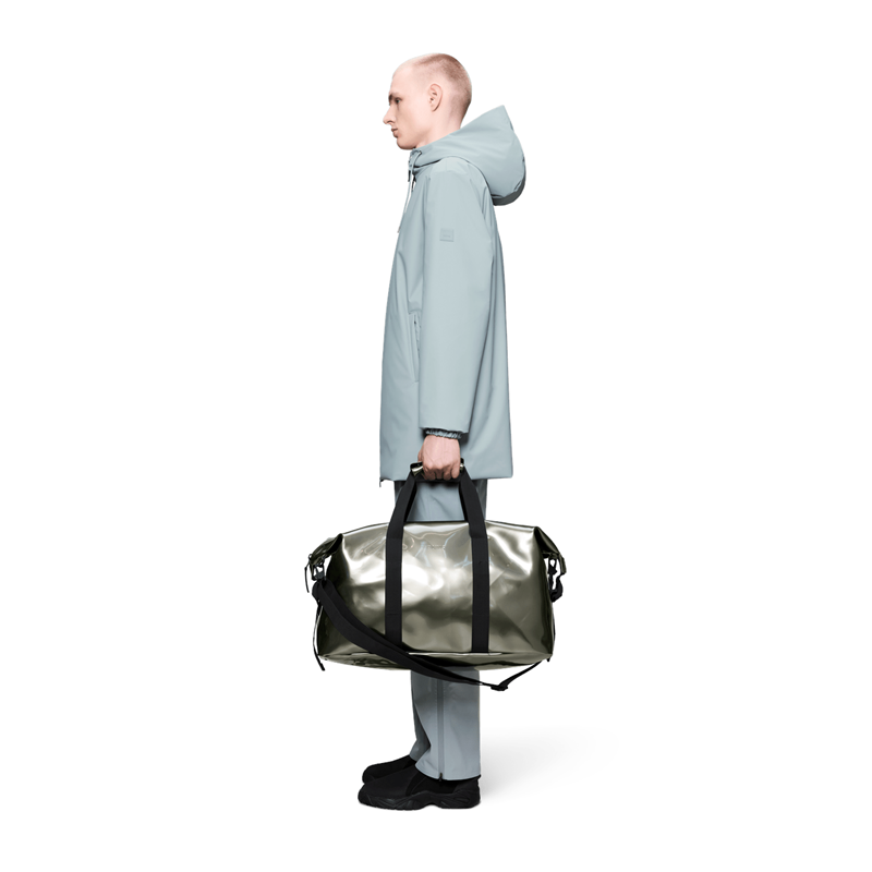 RAINS Rejsetaske Hilo Weekend Bag Sølv 4