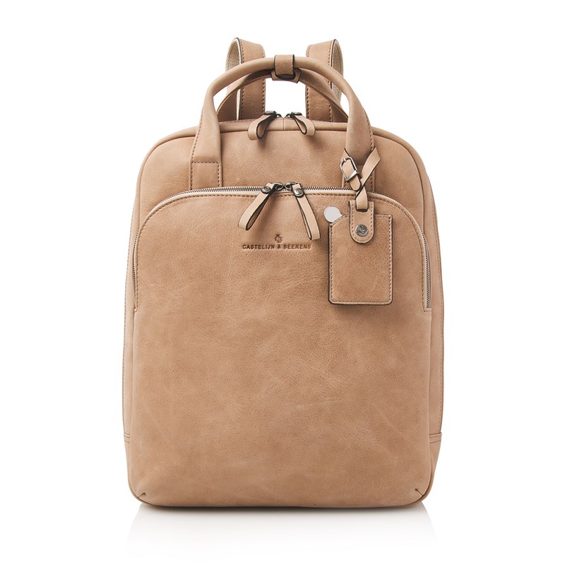 Castelijn & Beerens Ryggsäck Beige 15" 1