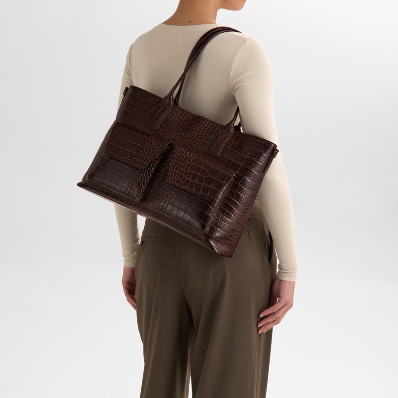 MARKBERG Computertaske KelseyMBG Croco M. Brun 14" 9