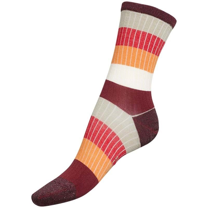 Bella Ballou Strømper striped Wine