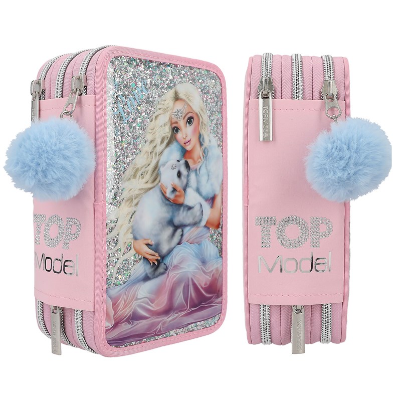 TOPModel Trippelpennfodral Iceworld Rosa 3