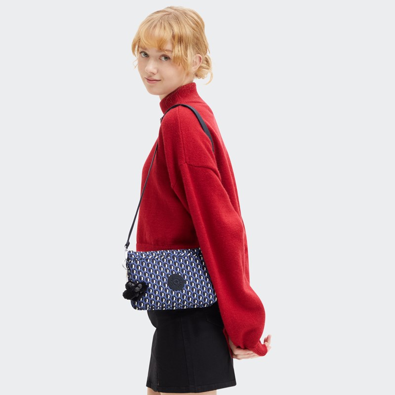 Kipling Crossbody Riri Blå/hvid 2