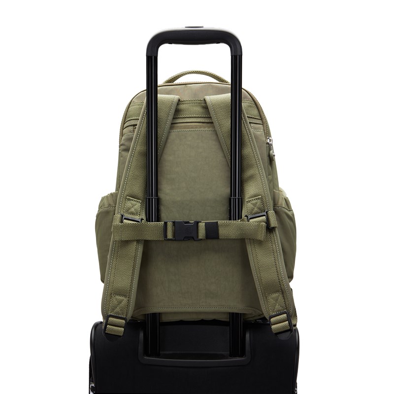 Kipling Rygsæk Seoul Cabin Army Grøn 8
