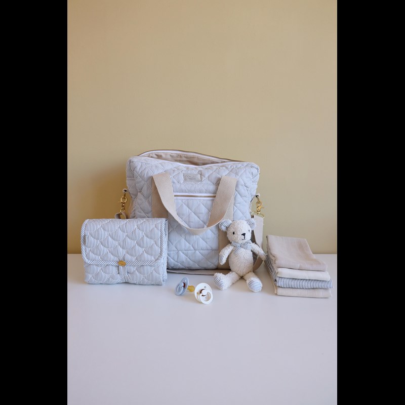 Cam Cam Copenhagen Pusletaske Stripes Blue Stribet 3