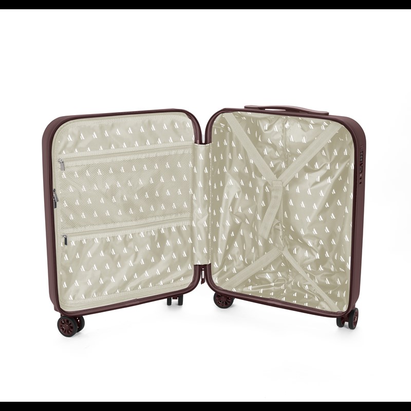 Aries Travel Resväska Palermo Brun/röd 55 Cm 5