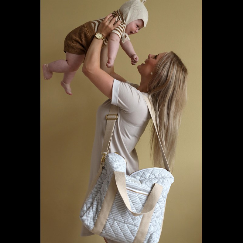 Cam Cam Copenhagen Pusletaske Stripes Blue Stribet 2