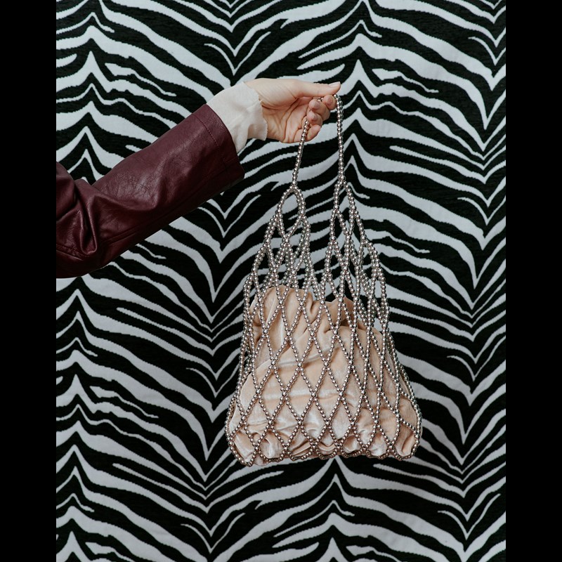 DAY ET Handväska Day Beaded Silver 2