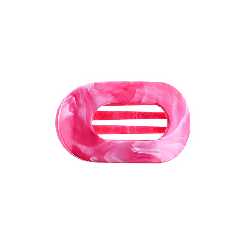 By Stær Hårklämma Eva Mellan Rosa/vit 1