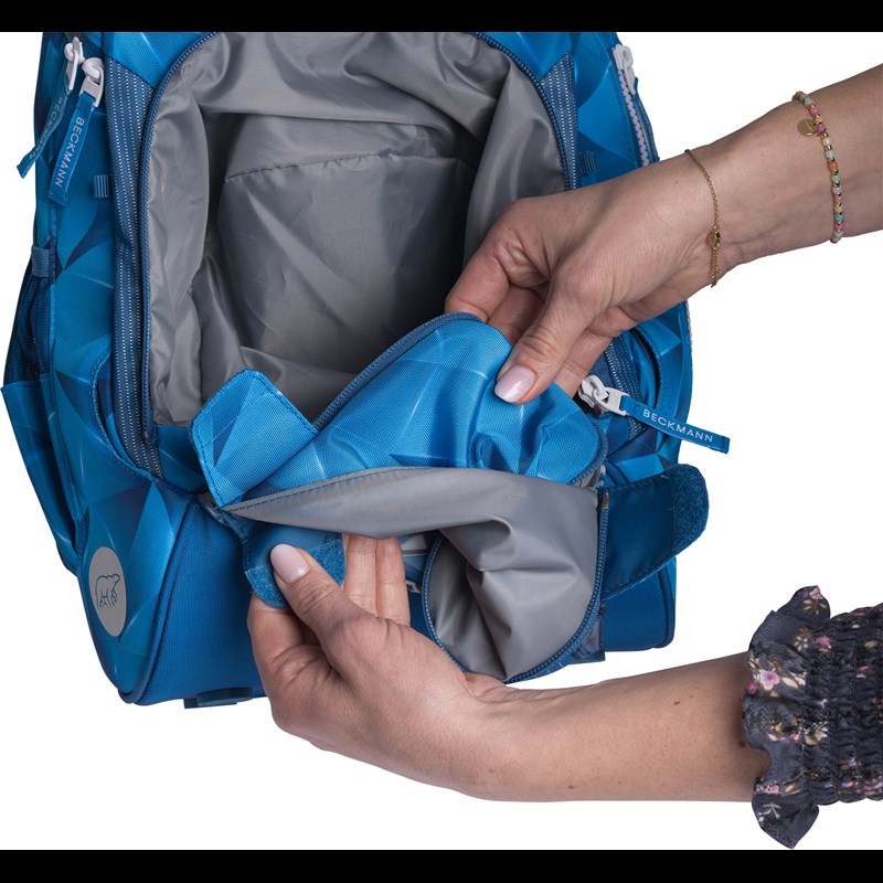 Beckmann Skoletaske Active Air Bl Light Blå/rød 8