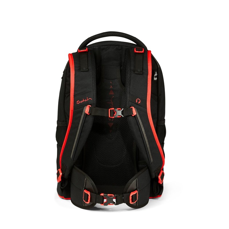 Satch Skoletaske Pack Fire Phantom Sort/Rød 5