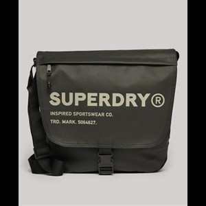 Superdry Skuldertaske Messenger Bag Sort/Beige