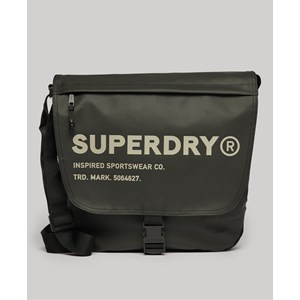Superdry Skuldertaske Messenger Bag Sort/Beige