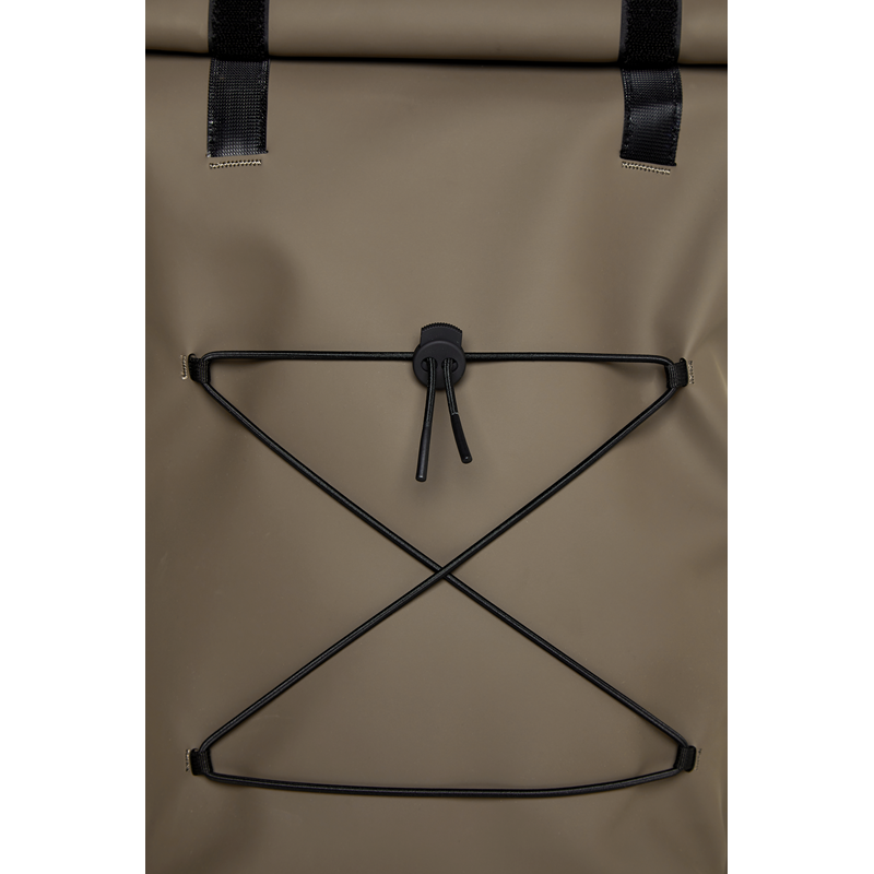 RAINS Ryggsäck Velcro Rolltop Backpa M. Brun 15" 3
