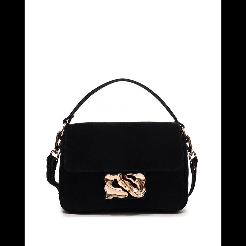 Núnoo Håndtaske Honey Icon Suede Sort 1