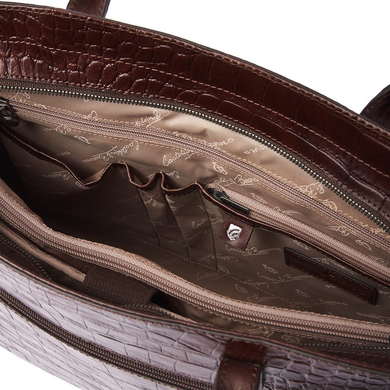 Castelijn & Beerens Computertaske Tess RFID Mocca Brun 15" 7