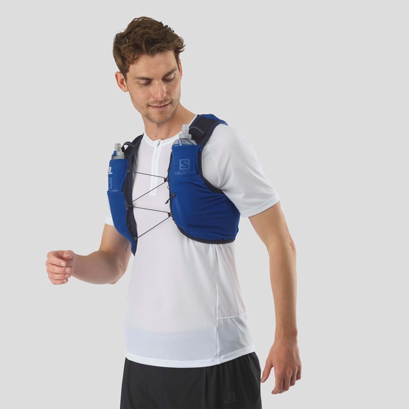 Salomon Løbevest Active Skin 8 Blå Str XL 2