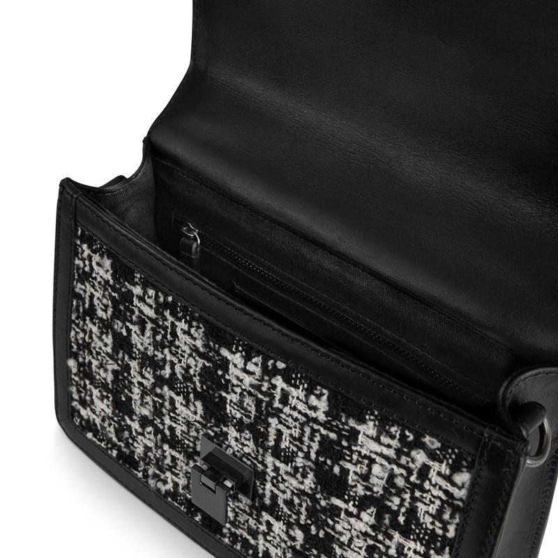 MARKBERG Crossbody Tori Tweed Mix Sort/hvid mønster 3