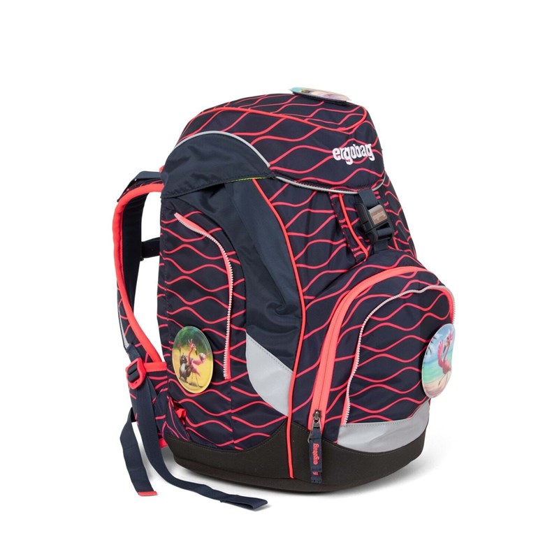 Ergobag Skoletaskesæt Pack Lumi Surf Sort/Rød 2