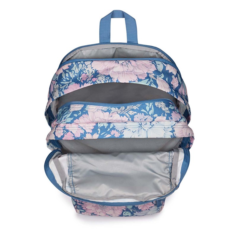 JanSport Ryggsäck Big Student Blå blomma 15" 8