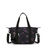 Kipling Axelremsväska Art Mini Svart/med blommor 1