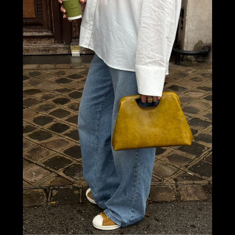 PITAYA Håndtaske Asta  Mørk gul 2