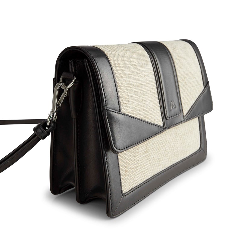 MARKBERG Crossbody Jane Canvas Mix Sort/Beige 6