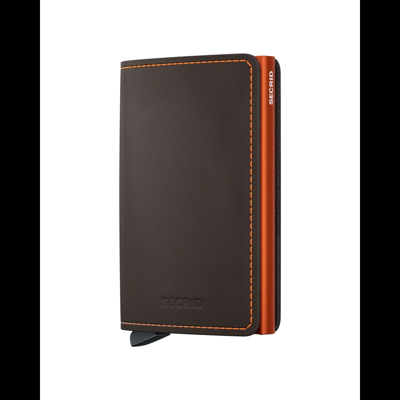 Secrid Slimwallet Orange brun 1