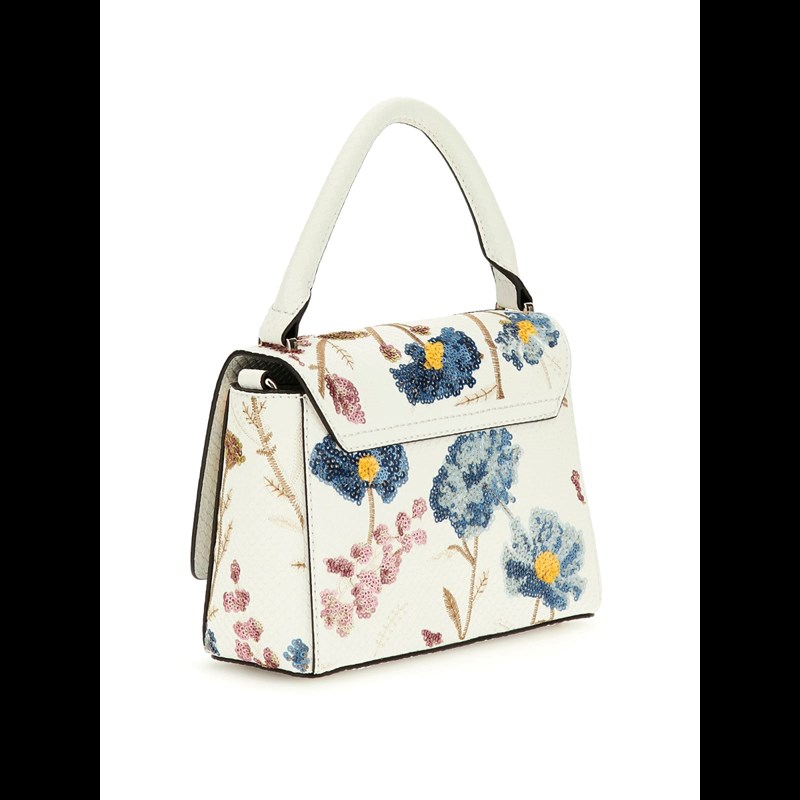 Guess Håndtaske Zaria Hvid blomst 3