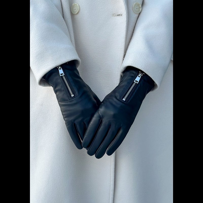 Depeche Damehandske Sort/Sort Str 7,5 2