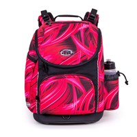 JEVA Skoletaske U-turn Lightning Sort/pink 1