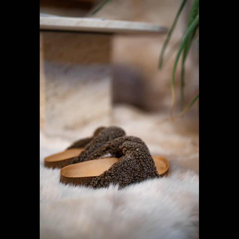 NATURES Collection Slippers Lilly Taupe 37 4