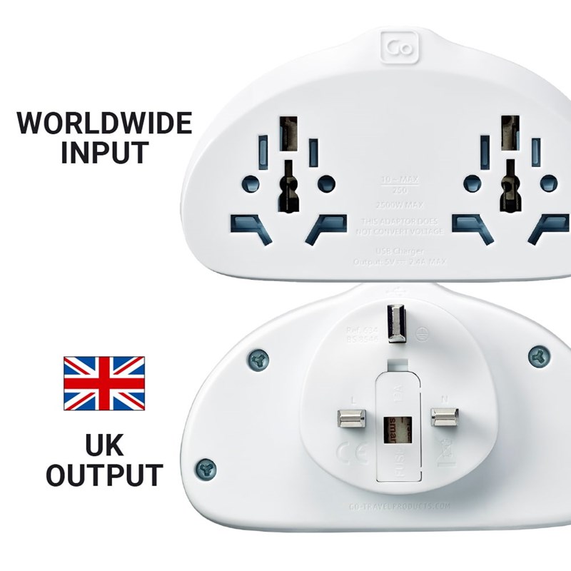 Go Travel Adapter Worldwide Duo Vit 5
