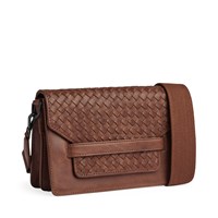 MARKBERG Crossbody Arabellambg Weave Cognac 1