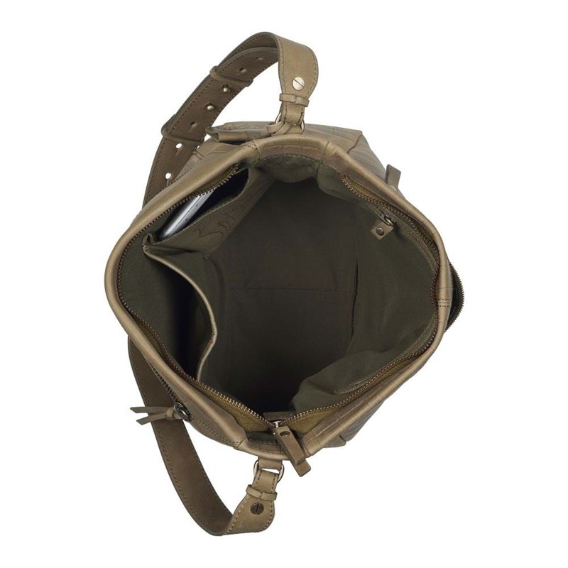 Burkely Skuldertaske Croco Cassy Grøn 3