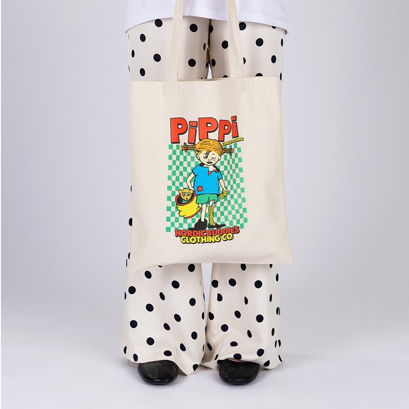 Nordic Buddies Tote Bag Pippi Beige 2