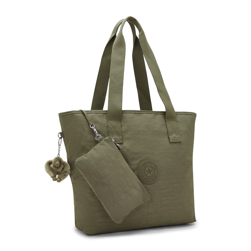 Kipling Shopper Anina Tote Medium Armégrön 4