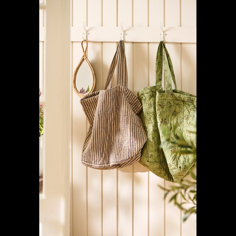 Ib Laursen Shopper Quiltet Beige/blå 2