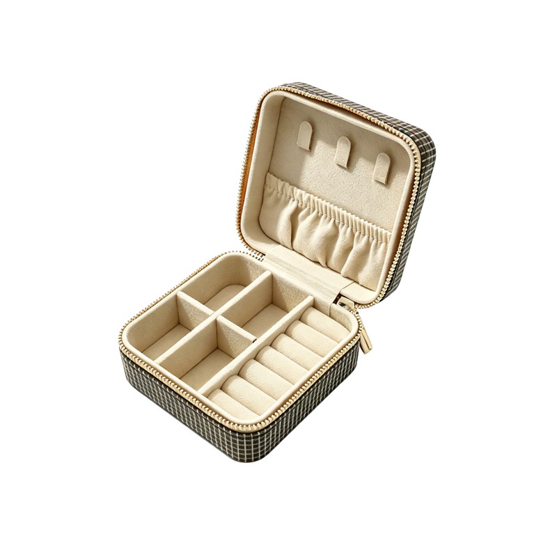 Conmé Smykkeskrin Olivia firkantet Brun/Beige 6