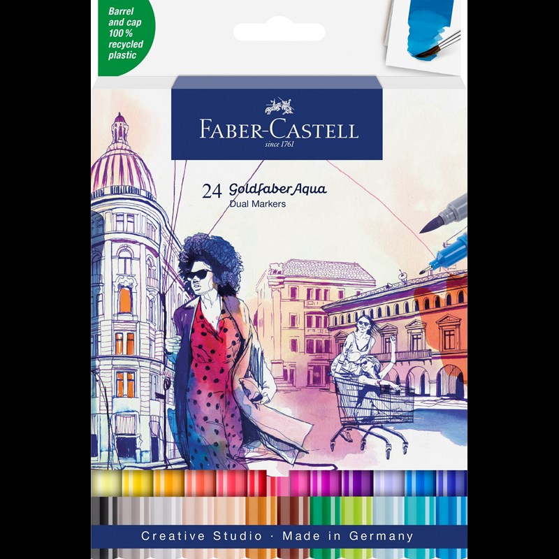 Faber-Castell Tuscher Goldfaber Dual 24 st. Multi 1