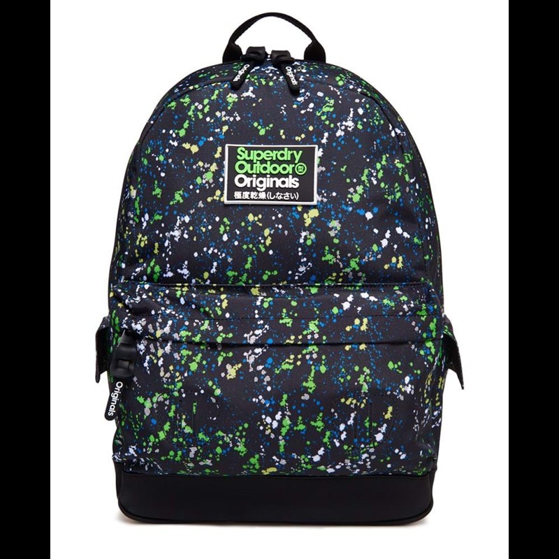Superdry Rygsæk Montana Mini Splatter Blå/Grøn 1