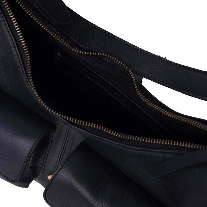 RE:DESIGNED Skuldertaske Solvej Medium Sort 6