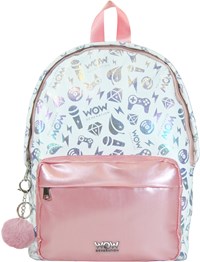 WOW Generation Ryggsäck White Metallic Rosa 1