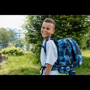 Beckmann Skoletaske Classic Tech Rex Sort/Navy alt image