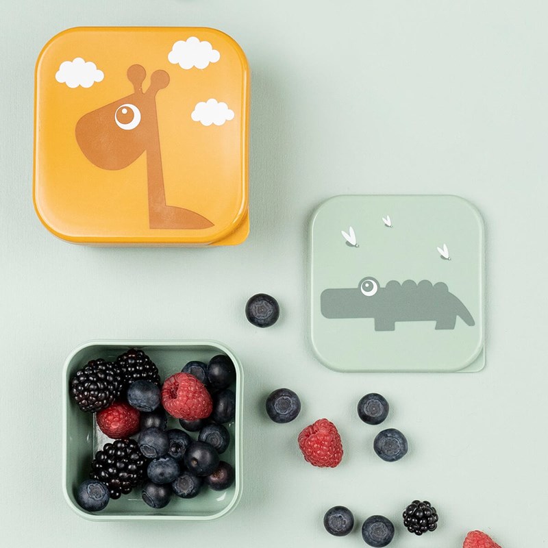 Done By Deer Snack box 3 stk. Deer Friends Blå 5
