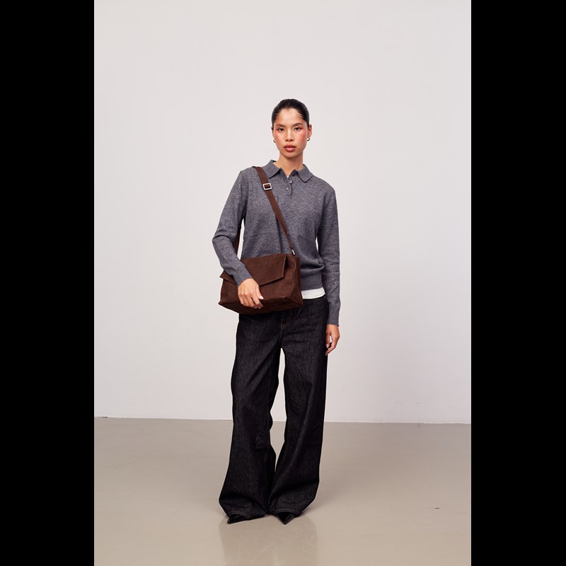 Adax Axelväska Kelly Capri Brun/röd 6