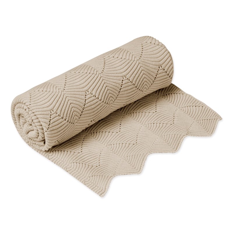 Cam Cam Copenhagen Babyfilt Snäckskal Beige 1