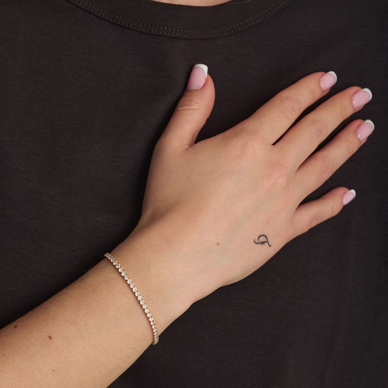 Studio Z Armband Tennis Medium Guld 2