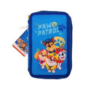 Paw Patrol Penalhus med fyld Paw Patrol Blå/rød