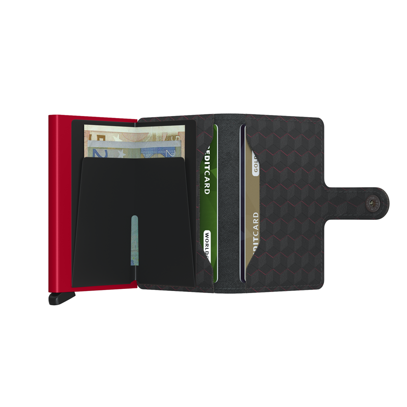 Secrid Korthållare Mini wallet Svart/Bordeaux 3