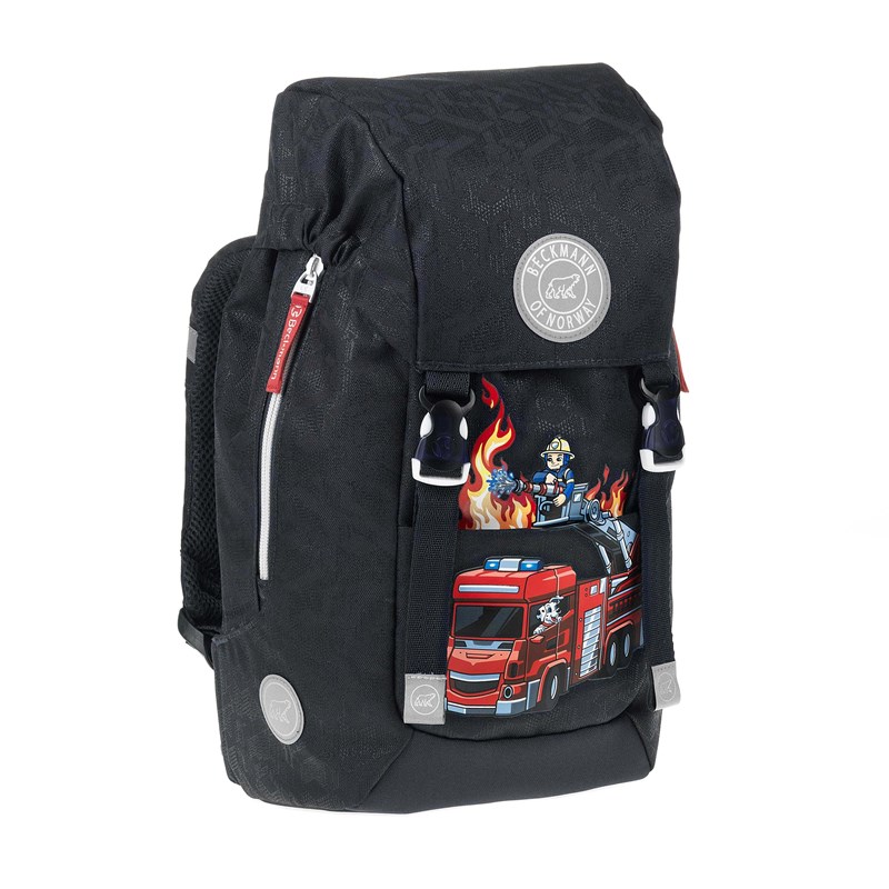 Beckmann Børnehavetaske Fire Truck Sort